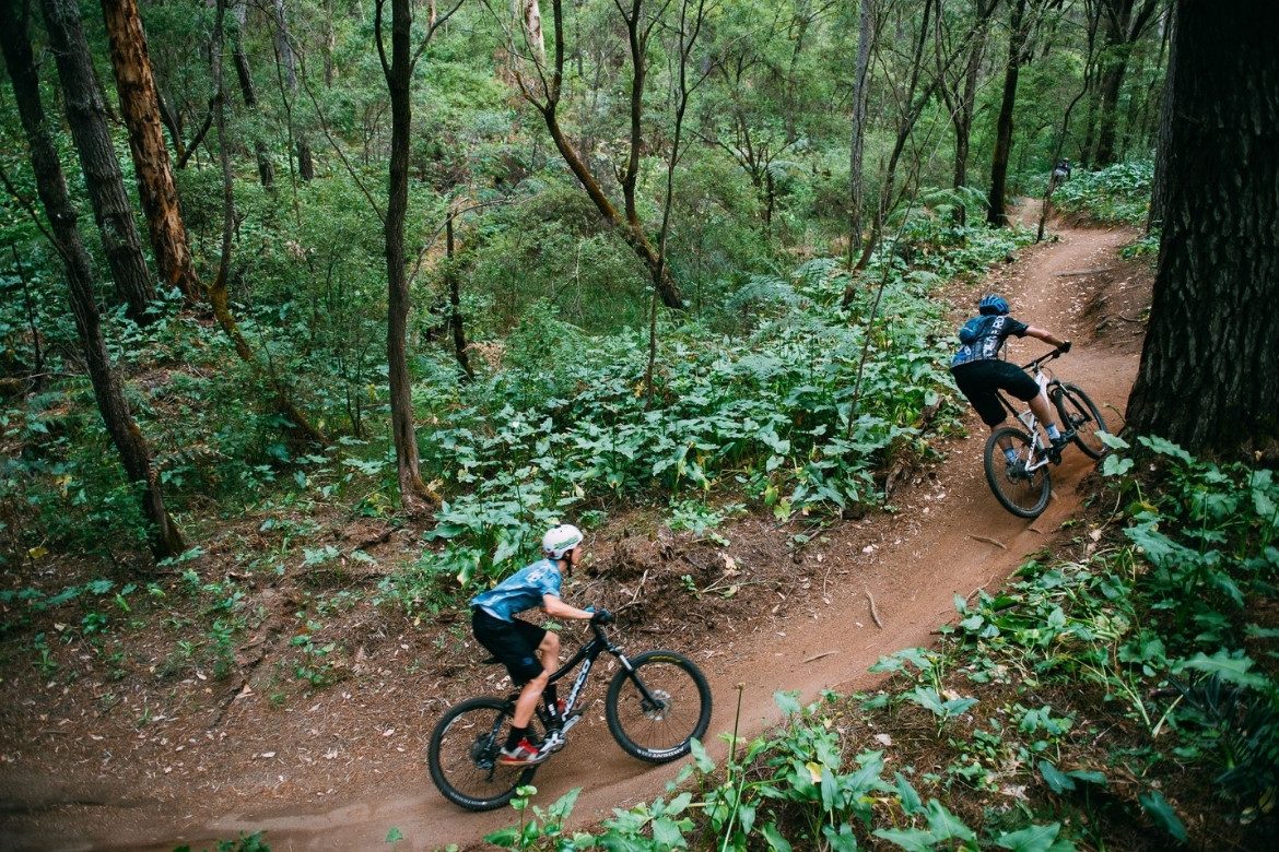 Destination wedding in the south west: mountain biking through the